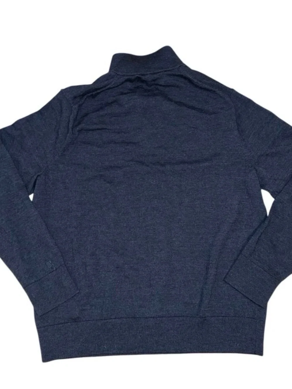 Banana Republic Deep Navy Half-Zip Mock Collar Sweater